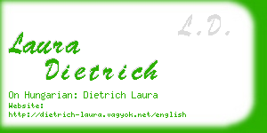laura dietrich business card